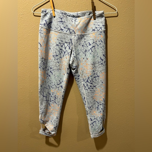 Zella‎ Blue Feathered Constellation Leggings